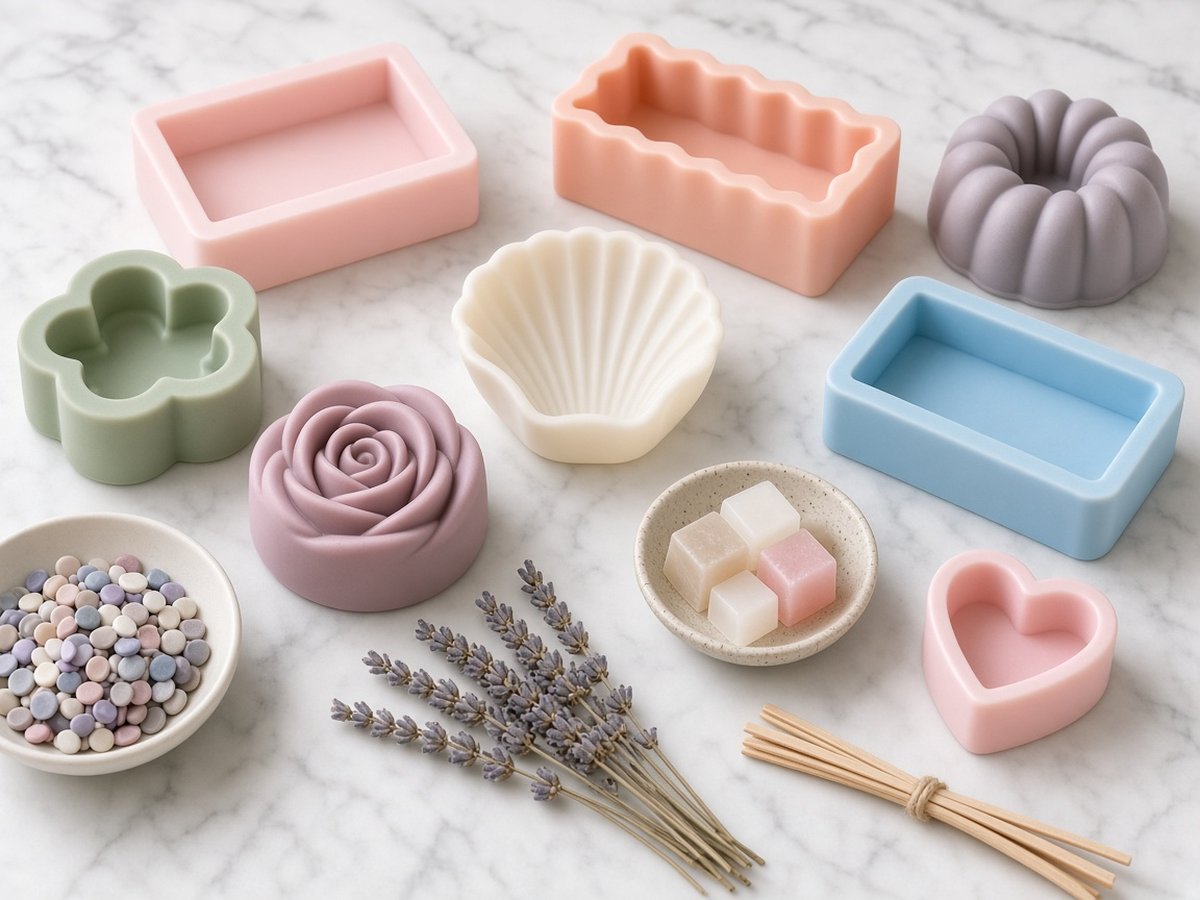 Silicone soap molds
